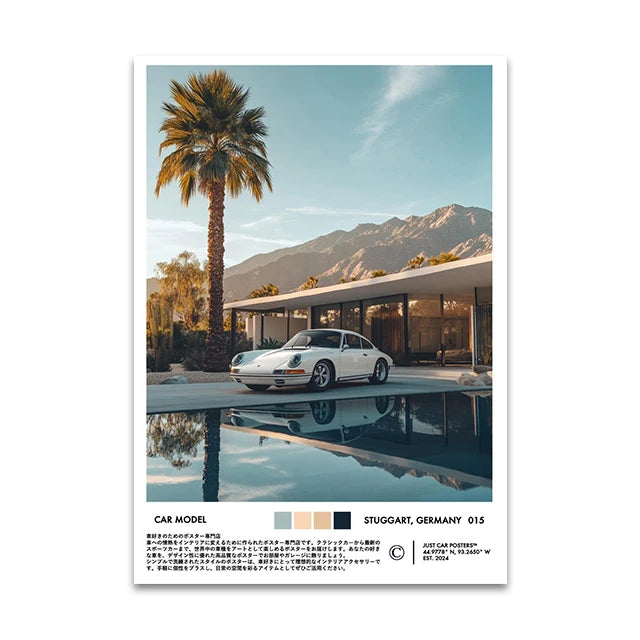Supercar Canvas Wall Art Print