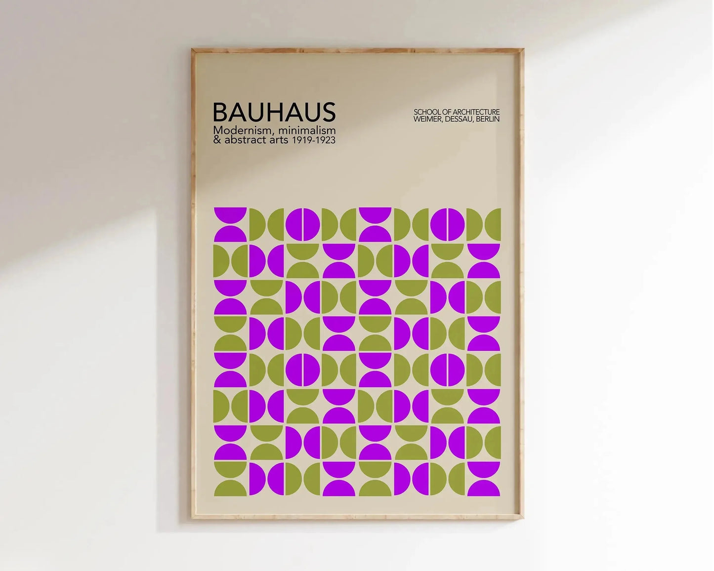Modernist Bauhaus Geometric Poster