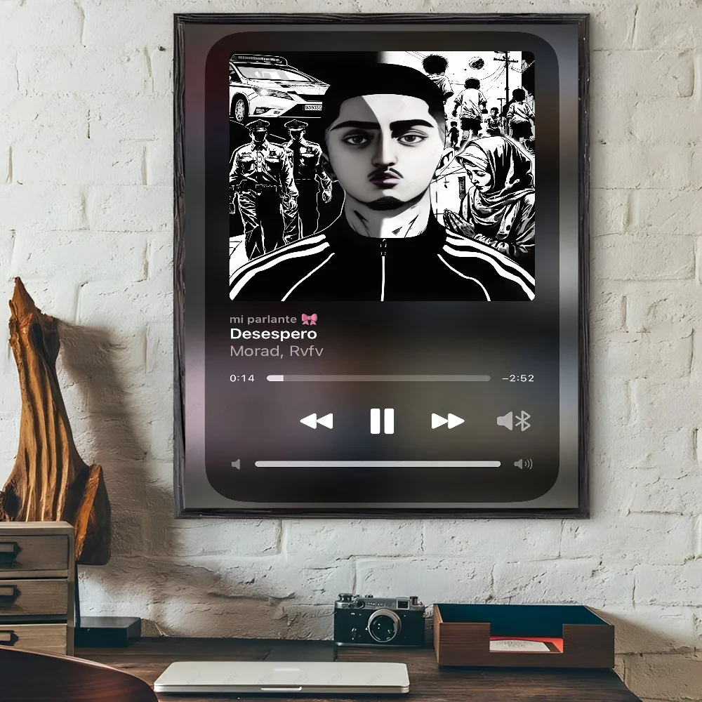 M-Morad M-MDLR M-Morad Album Cover Poster Sticky Wall Art Printing Waterproof Home Living Bed Room Bar Hallway Aesthetic Decor