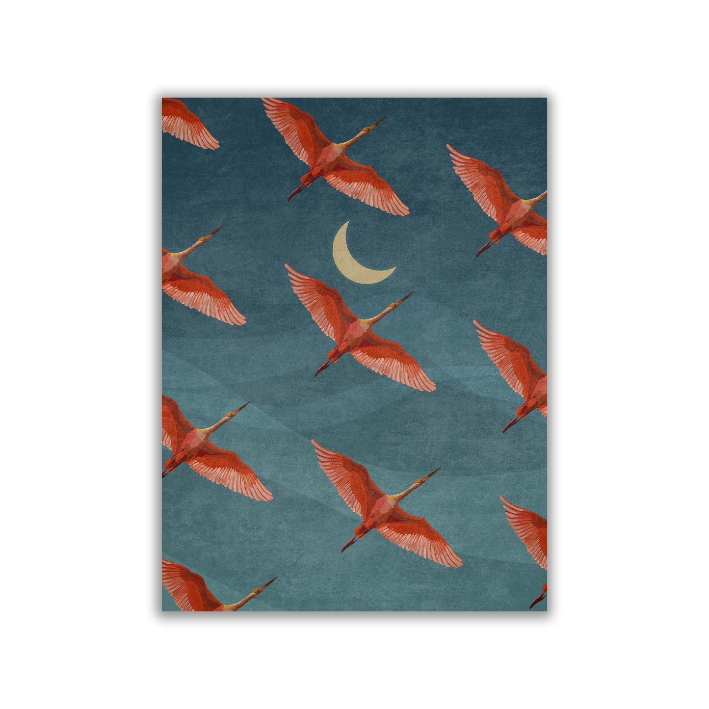 Red Crane Hokusai Eclectic Gallery Poster