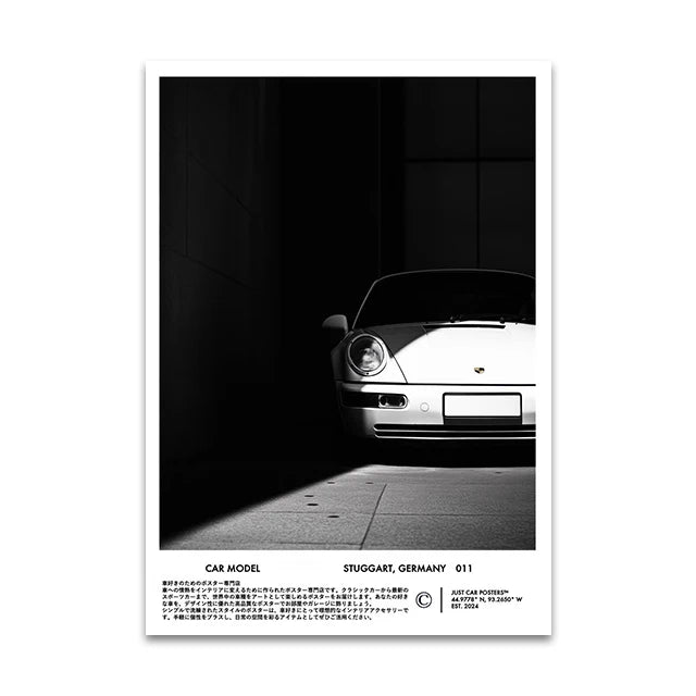 Supercar Canvas Wall Art Print