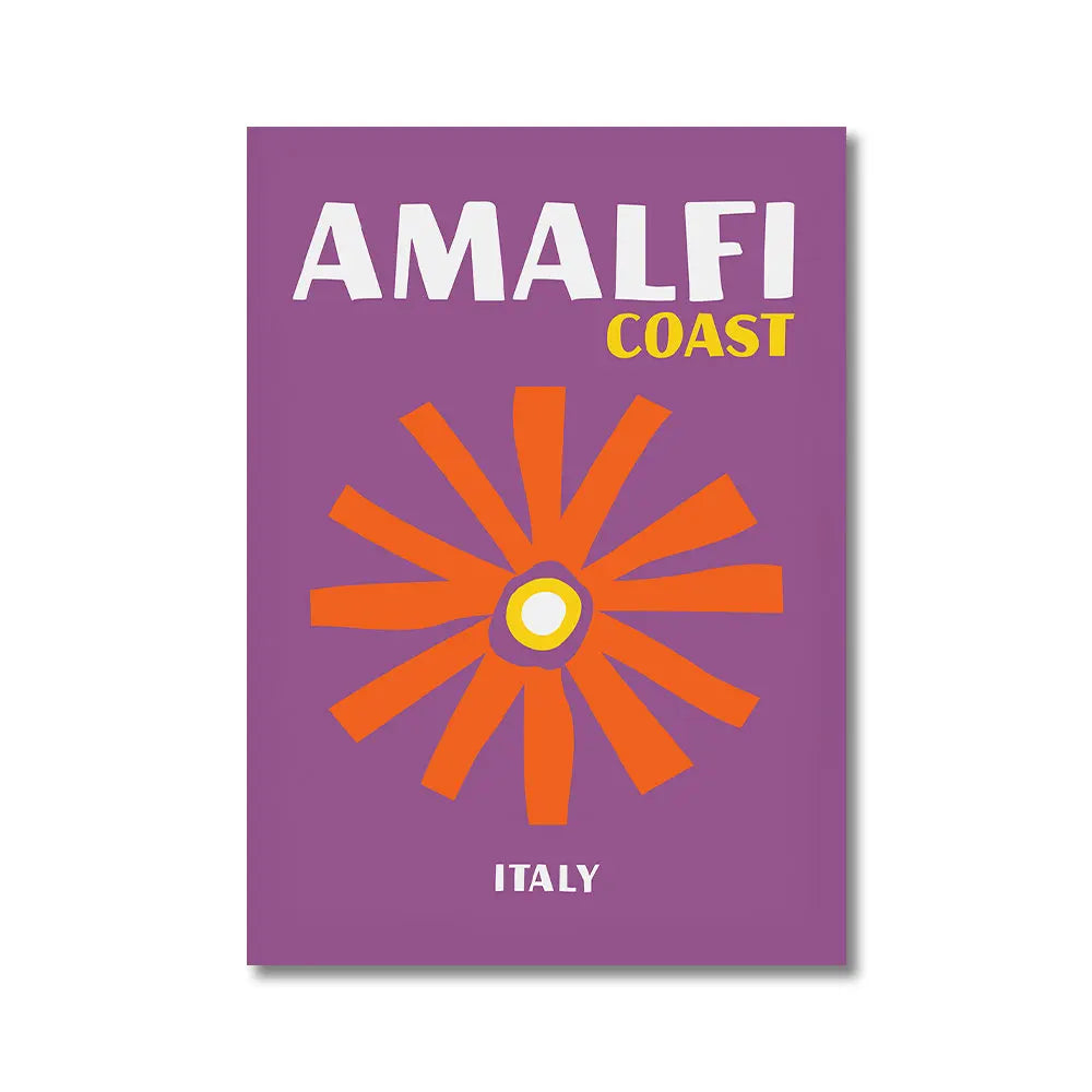 Modern Maximalist Scenic Travel Print Poster