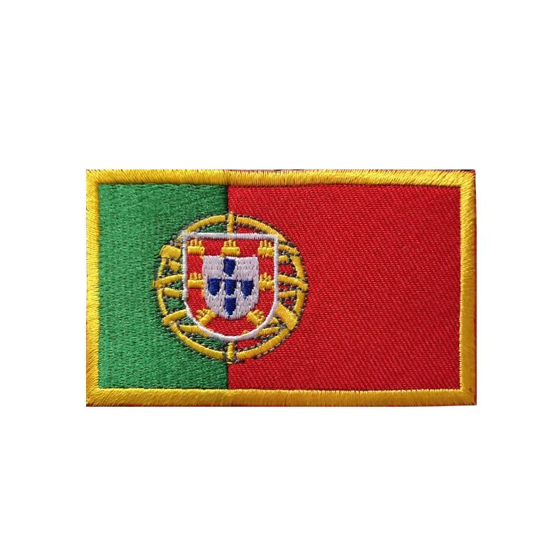 Flag Embroidery Patch Russia Spain Turkey France EU Tactical Military Patch Army Backpack Fabric Decoration Patches on Clothes