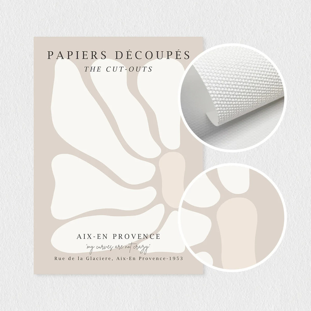 Minimalist gray beige sage wall art for bedroom