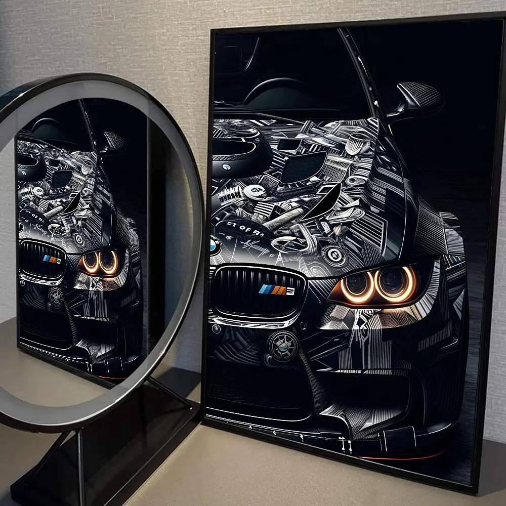 Black And White BMW Posters