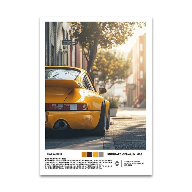 Supercar Canvas Wall Art Print