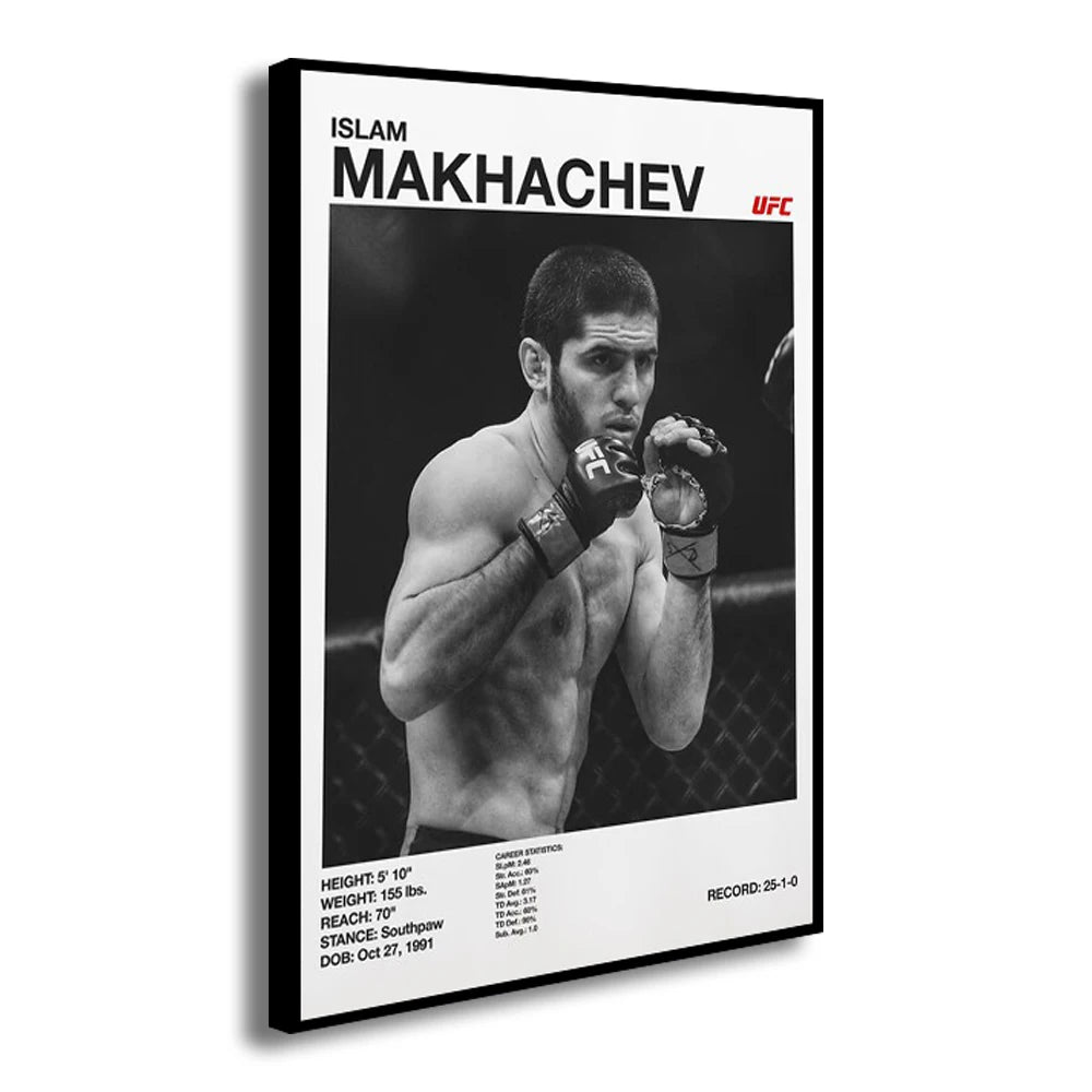 Boxing Fighting Star Canvas Wall Art Print Poster MMA Decorative Painting Home Decor Boxing Lover Gift Unframed
