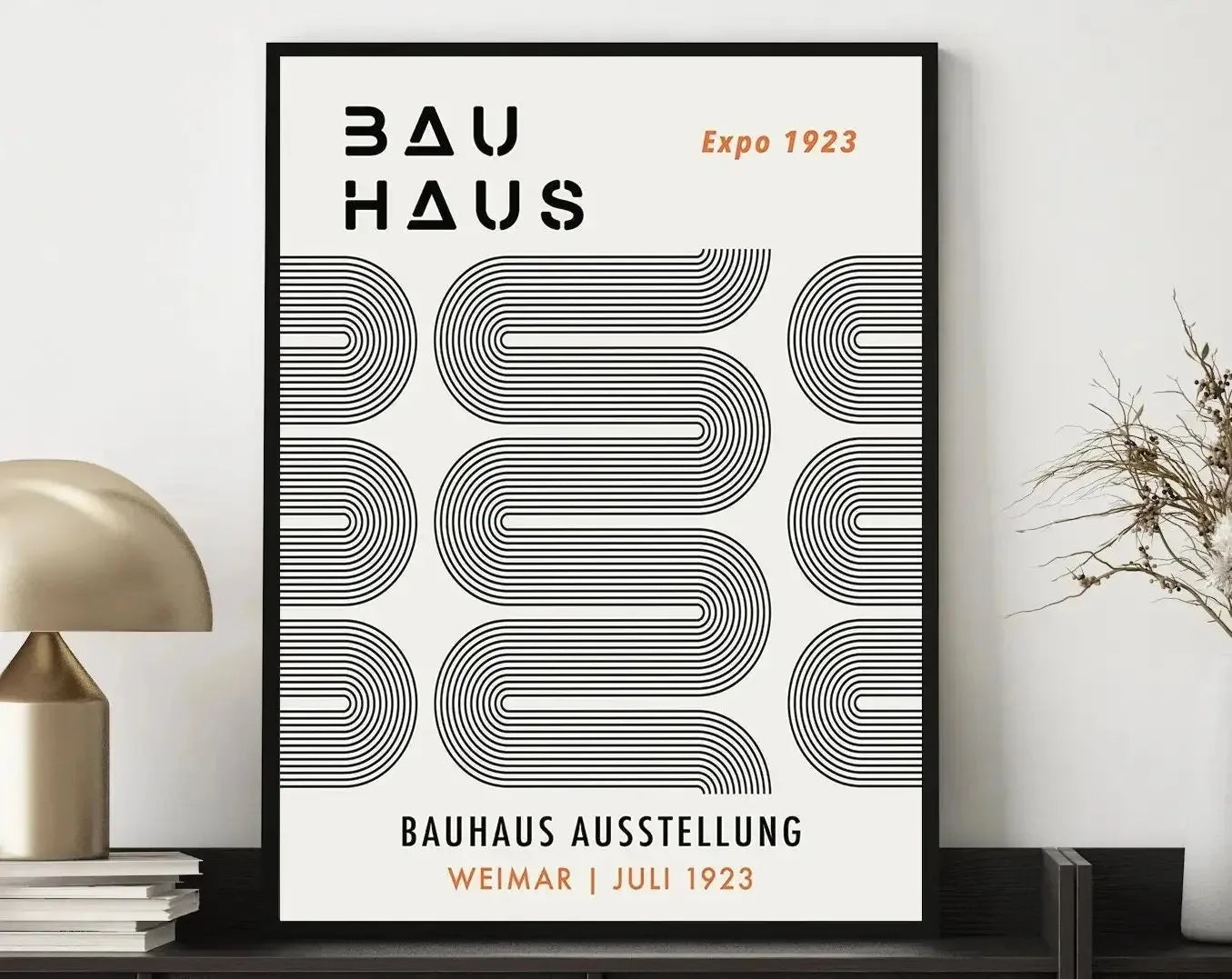 Modernist Bauhaus Geometric Poster