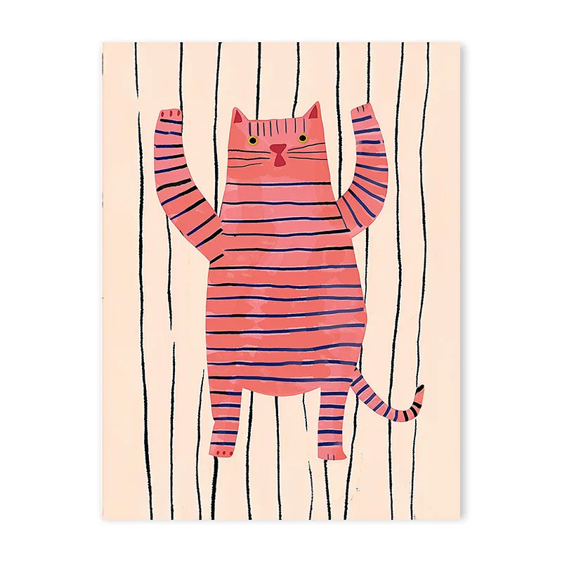 Cute Cartoon Colorful Animal Poster