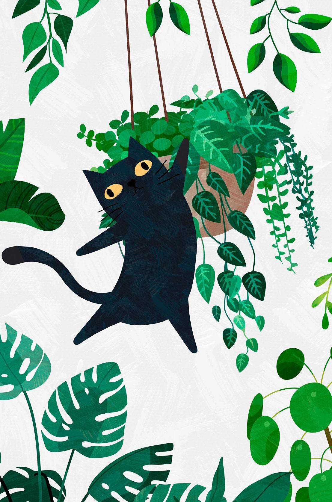 Cartoon Cute Cat's life Poster
