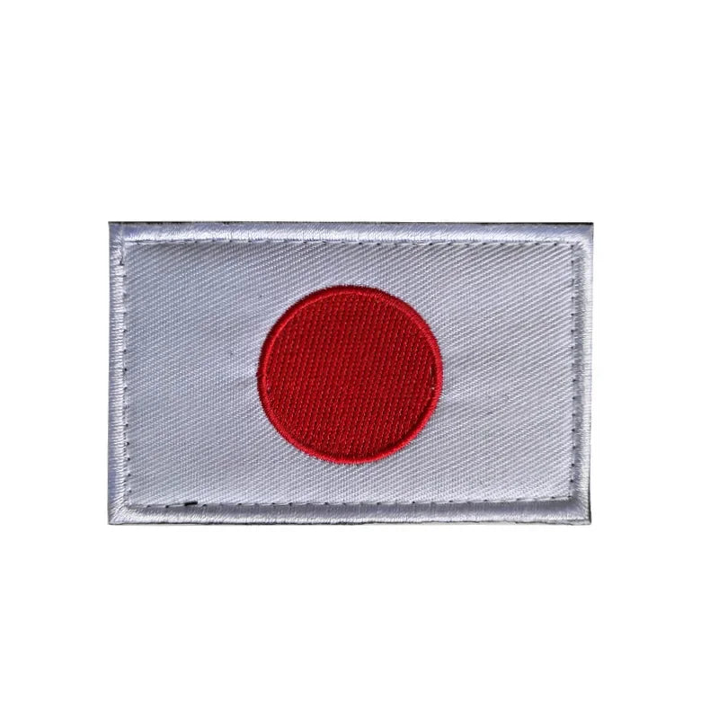 Flag Embroidery Patch Russia Spain Turkey France EU Tactical Military Patch Army Backpack Fabric Decoration Patches on Clothes