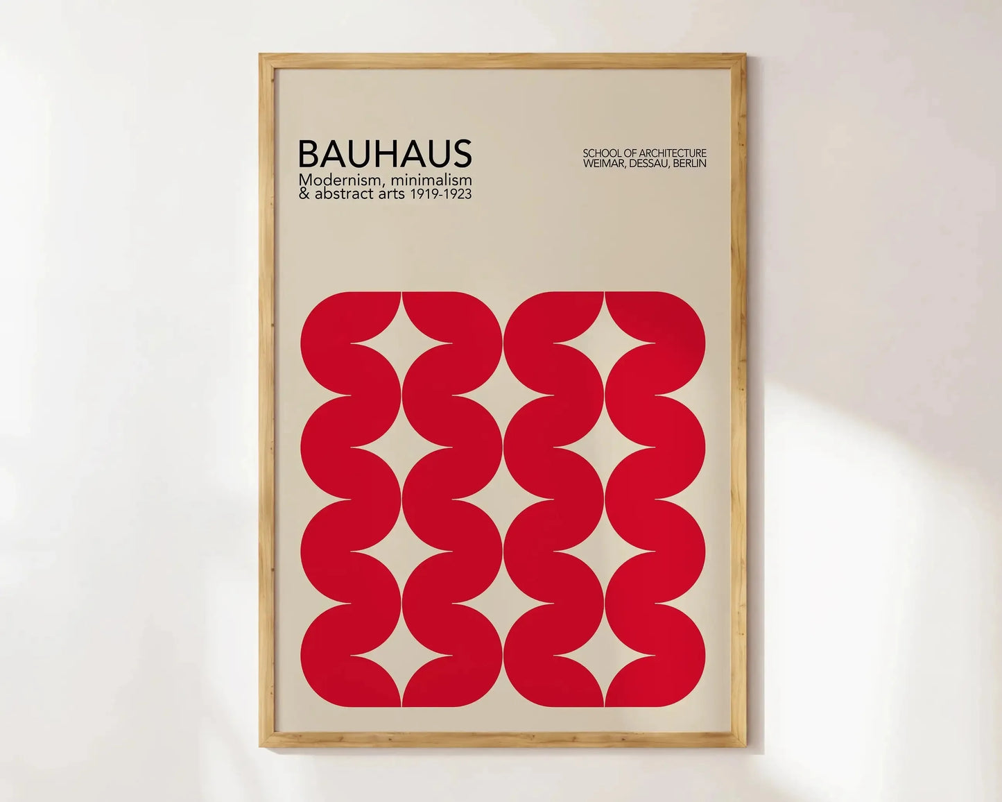 Modernist Bauhaus Geometric Poster