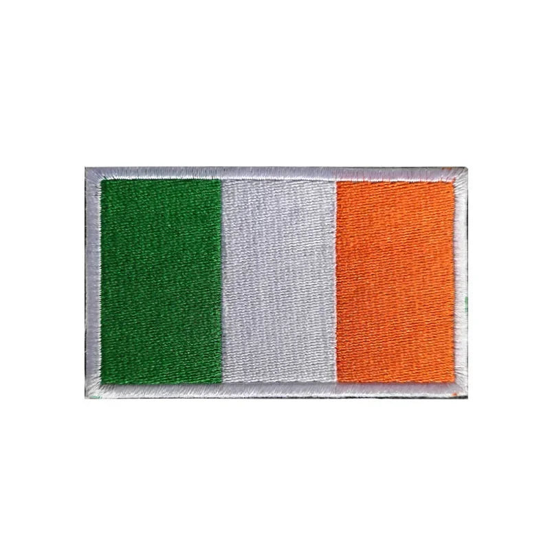 Flag Embroidery Patch Russia Spain Turkey France EU Tactical Military Patch Army Backpack Fabric Decoration Patches on Clothes
