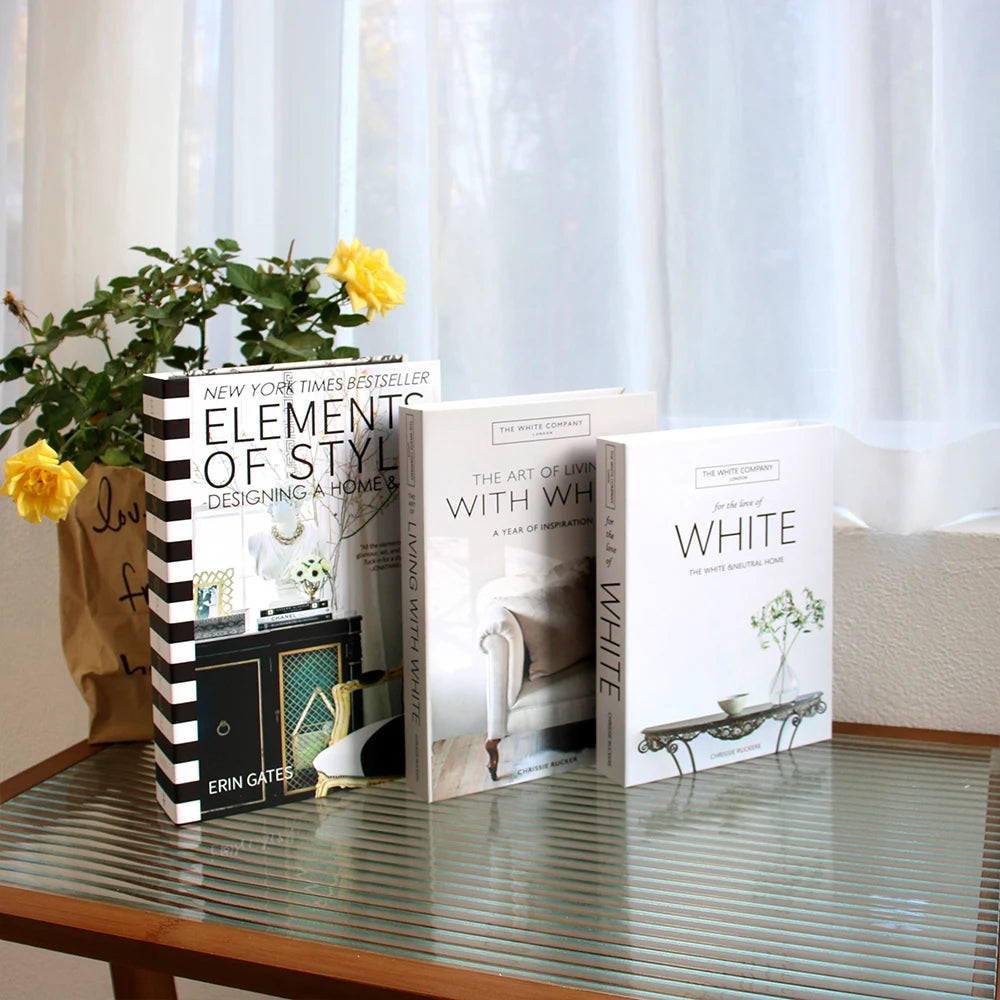 Set of 3 Multiple Size Fake Decorative Books