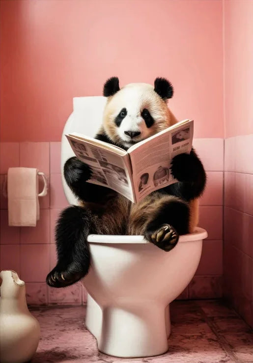 Chimpanzee Elephant Panda Animal Posters