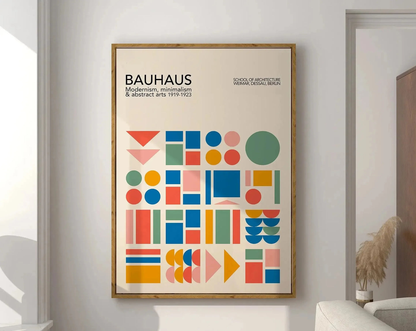Modernist Bauhaus Geometric Poster