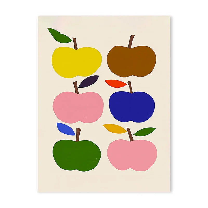 Cute Cartoon Colorful Animal Poster