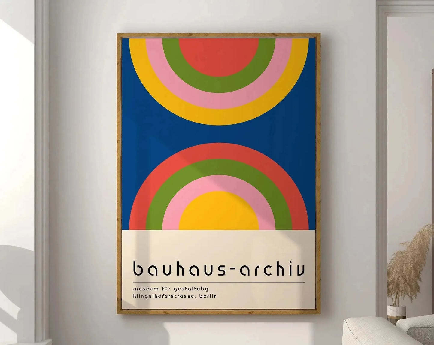 Modernist Bauhaus Geometric Poster