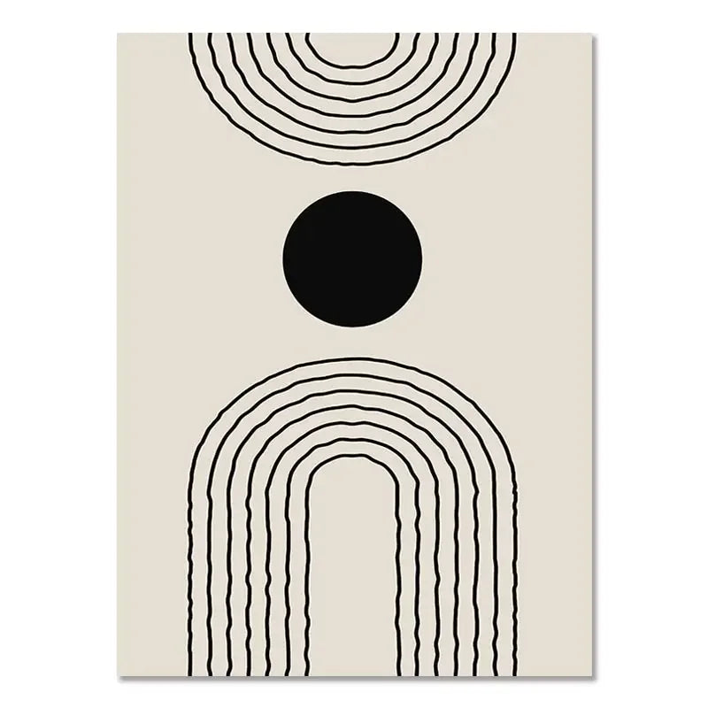 Abstract Boho Geometric Line Posters