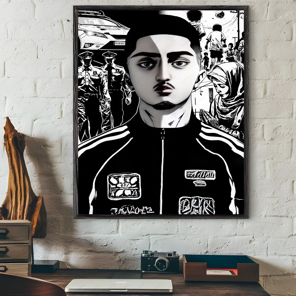 M-Morad M-MDLR M-Morad Album Cover Poster Sticky Wall Art Printing Waterproof Home Living Bed Room Bar Hallway Aesthetic Decor