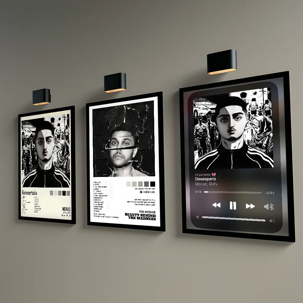 M-Morad M-MDLR M-Morad Album Cover Poster Sticky Wall Art Printing Waterproof Home Living Bed Room Bar Hallway Aesthetic Decor