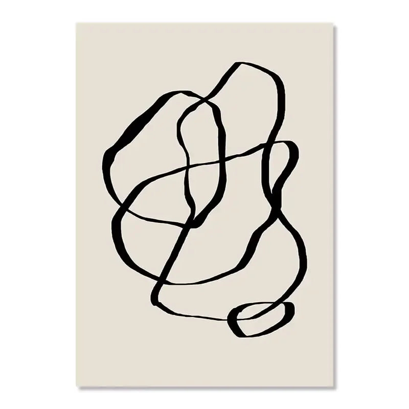 Abstract Boho Geometric Line Posters