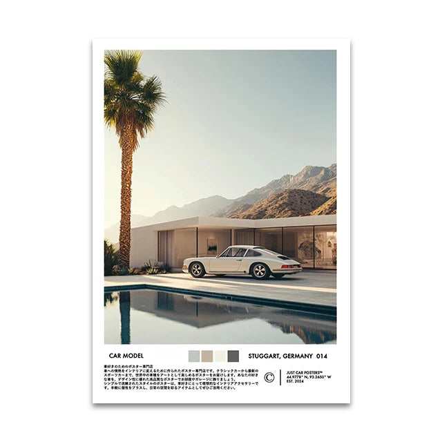 Supercar Canvas Wall Art Print