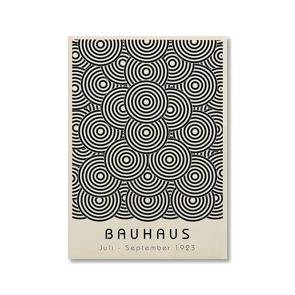 Abstract Bauhaus Style Geometric Posters