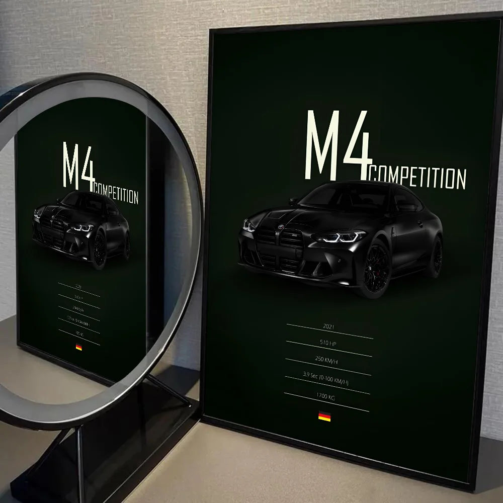 Black And White BMW Posters