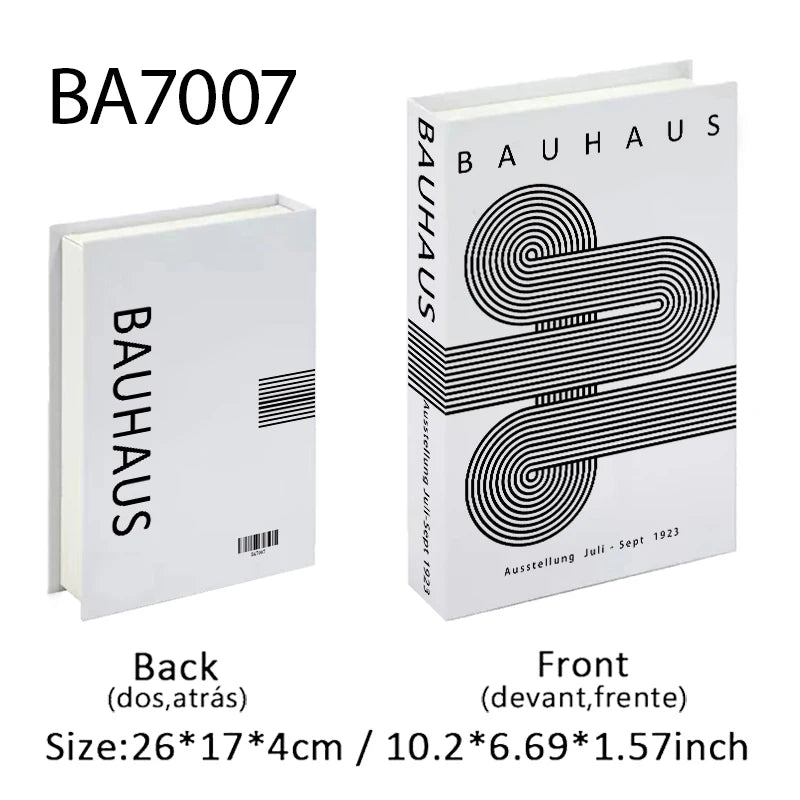 Abstract Bauhaus Luxury Decorative Books