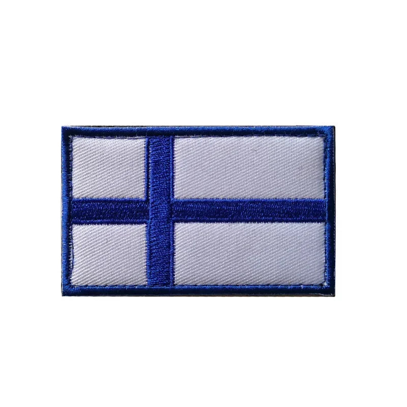 Flag Embroidery Patch Russia Spain Turkey France EU Tactical Military Patch Army Backpack Fabric Decoration Patches on Clothes