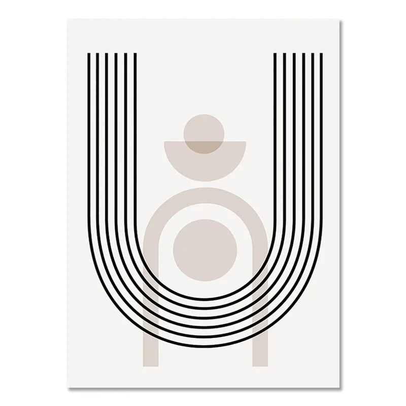 Abstract Boho Geometric Line Posters