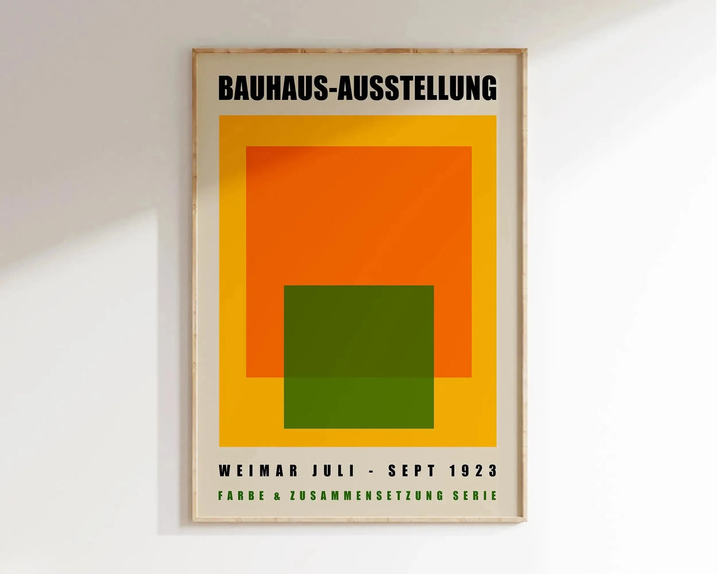 Modernist Bauhaus Geometric Poster