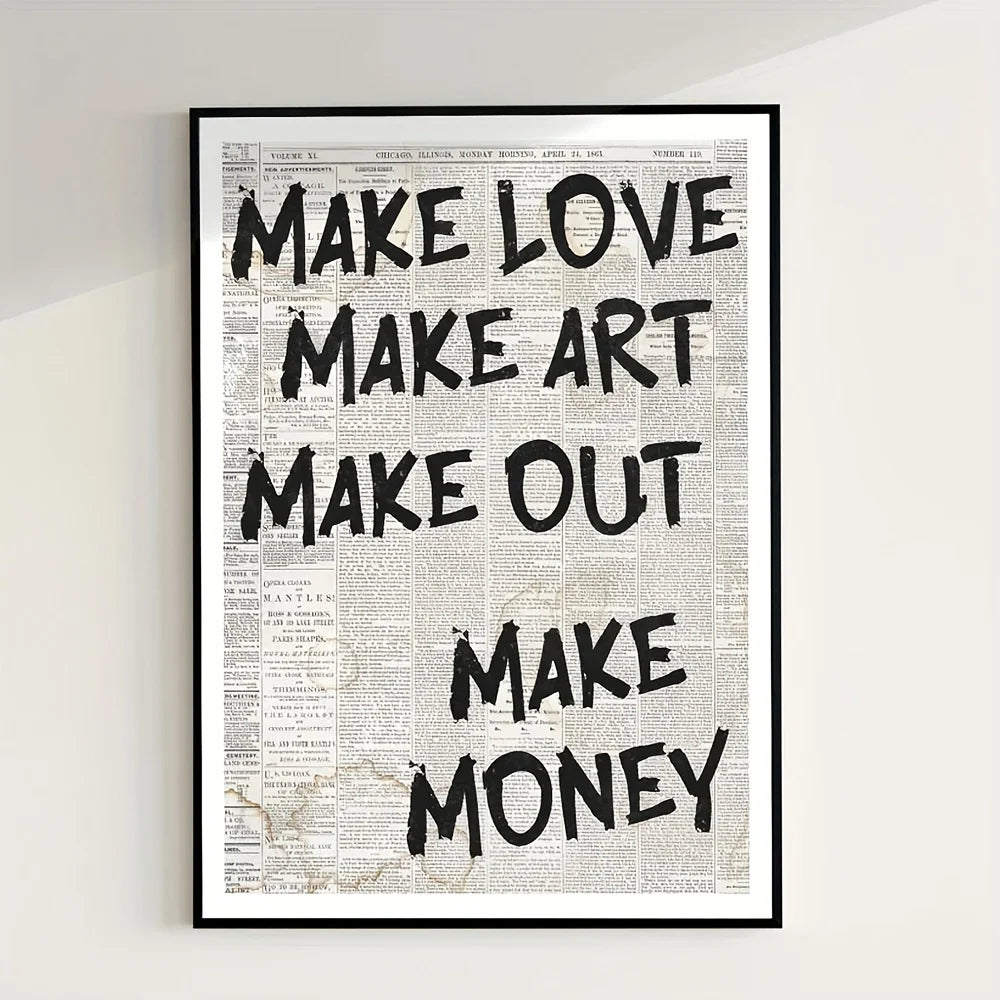 Preppy Typography Posters