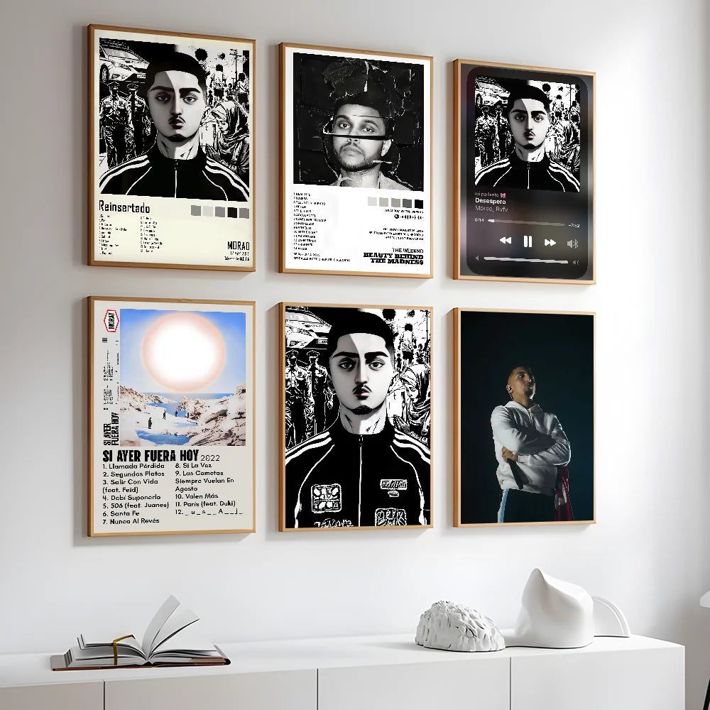 M-Morad M-MDLR M-Morad Album Cover Poster Sticky Wall Art Printing Waterproof Home Living Bed Room Bar Hallway Aesthetic Decor