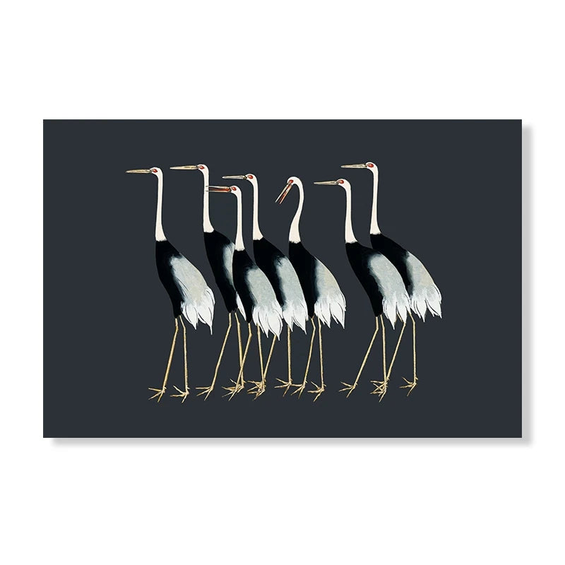 Red Crane Hokusai Eclectic Gallery Poster