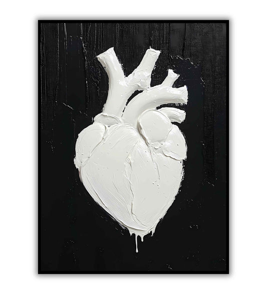 Heart-Shaped Abstract Design Poster