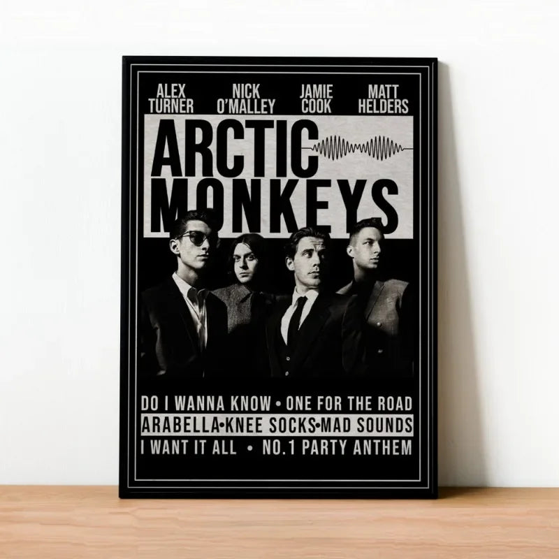 Arctic Monkeys album cover art canvas print for home and living room