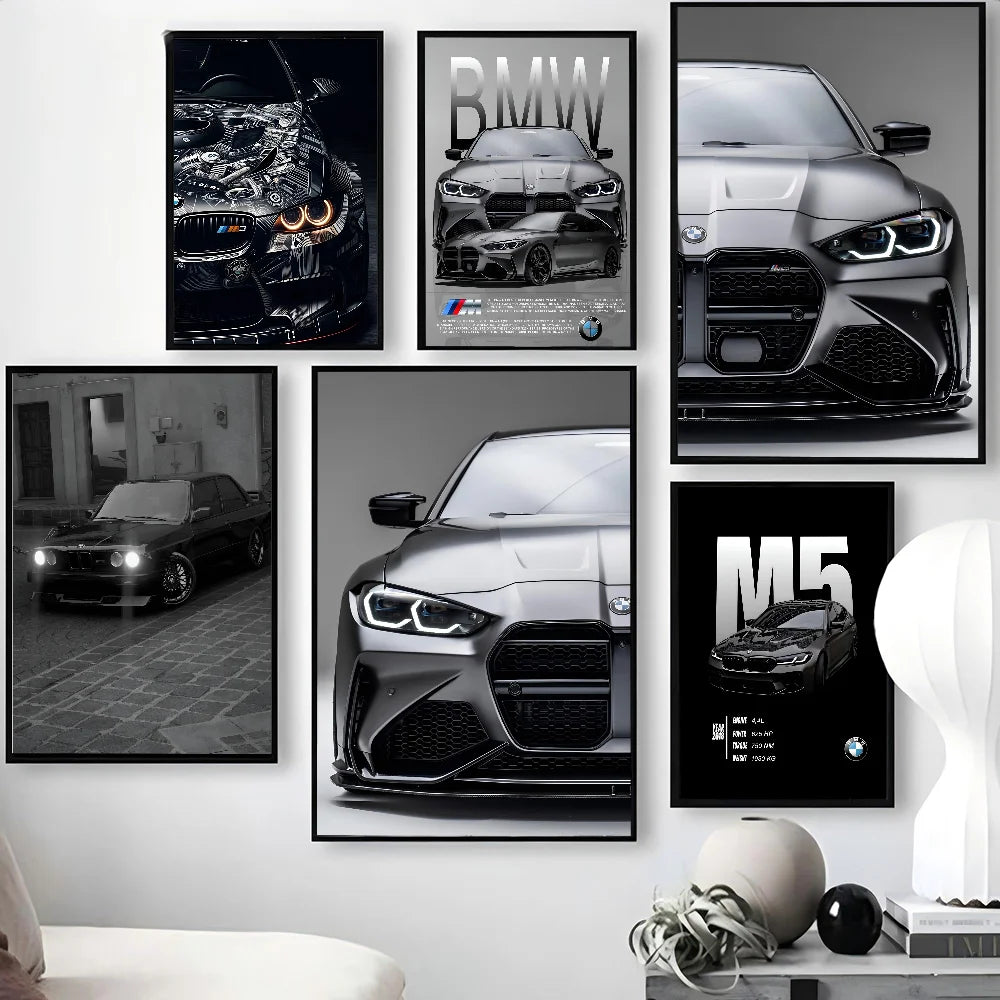 High-quality BMW M-series poster for living room and bedroom wall art