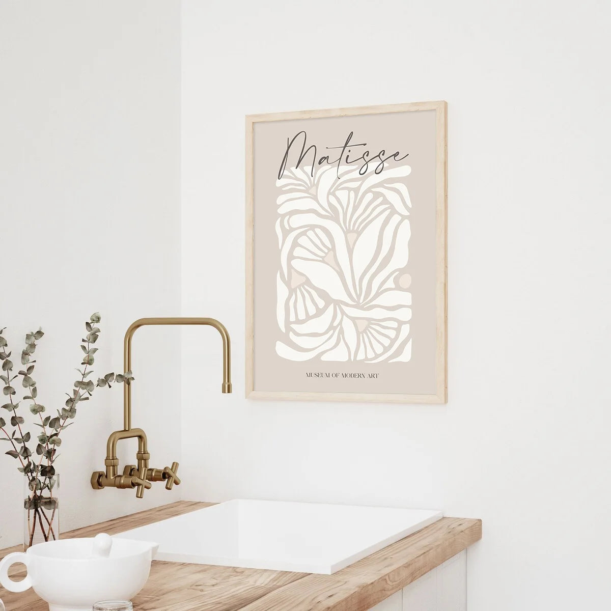 Bohemian minimalist wall art set for modern interiors