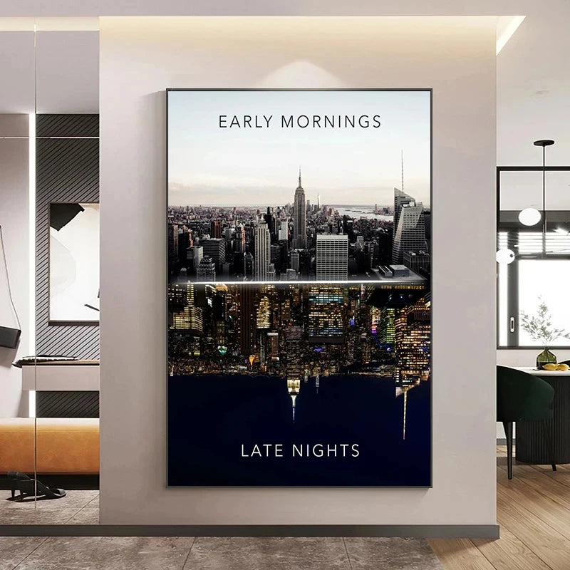 Motivational quote wall art print for entrepreneurs and professionals