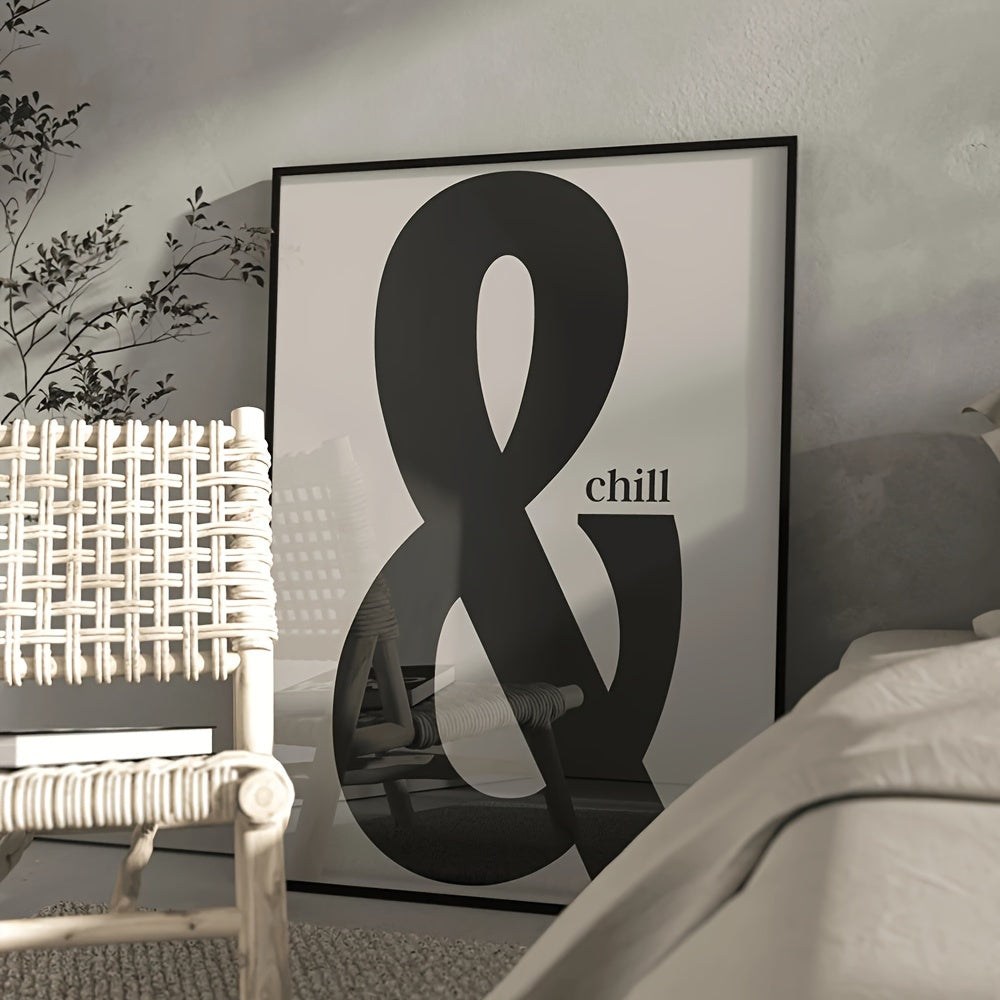 Chill home decor featuring modern abstract quote design for room transformation