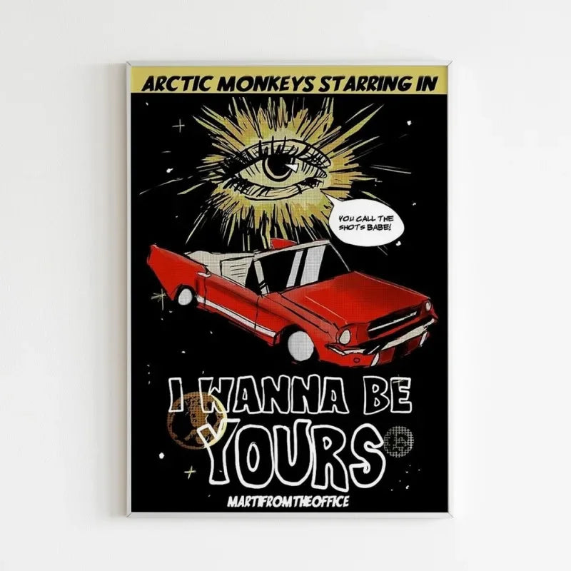 Rock band music cover series poster for modern home decoration