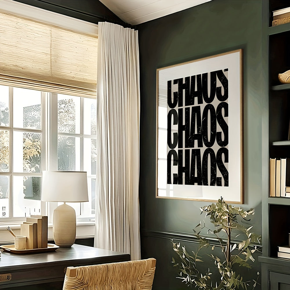 Winter-themed canvas poster with modern quote artwork for cozy home spaces