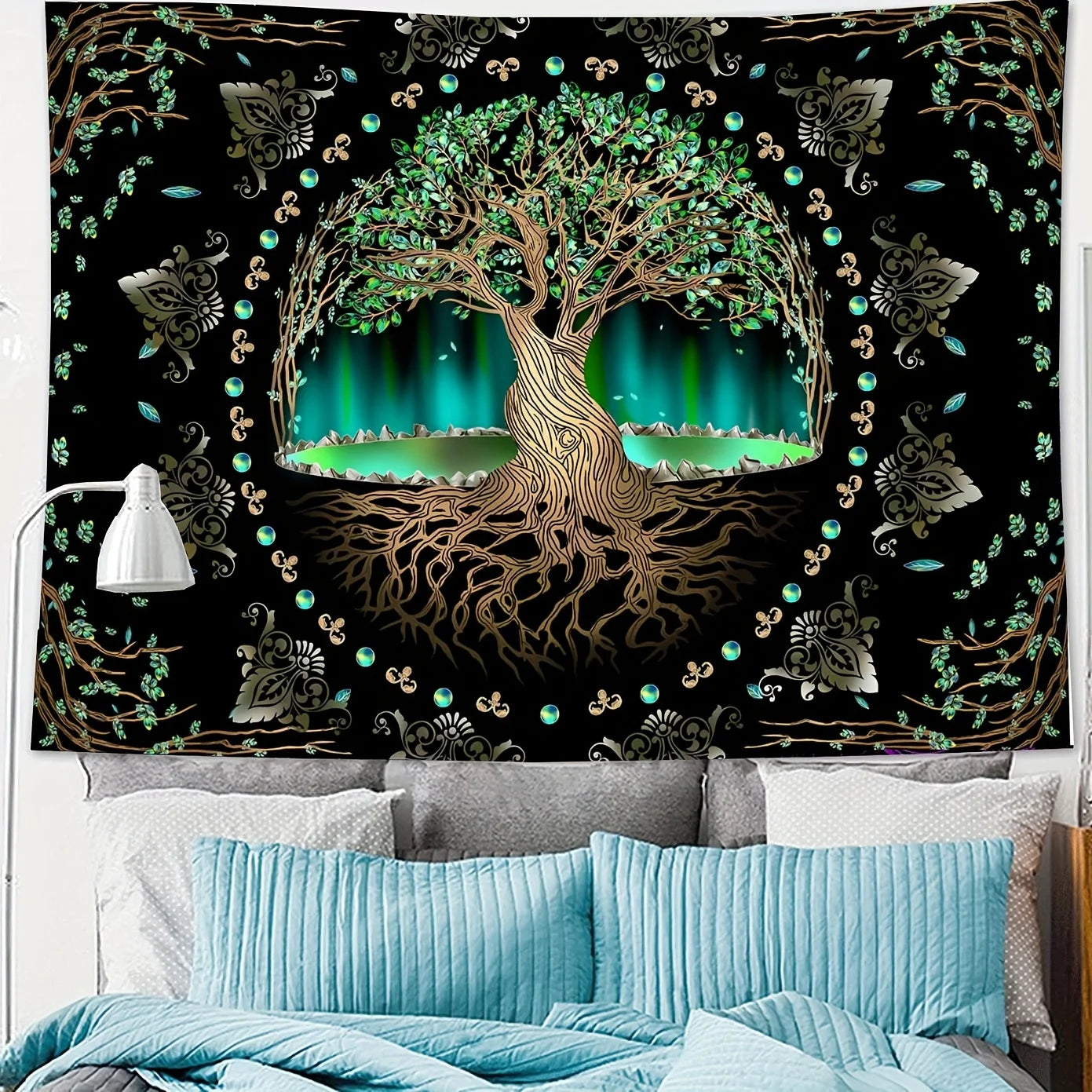 Multi-size cosmic life tree tapestry for modern home decoration