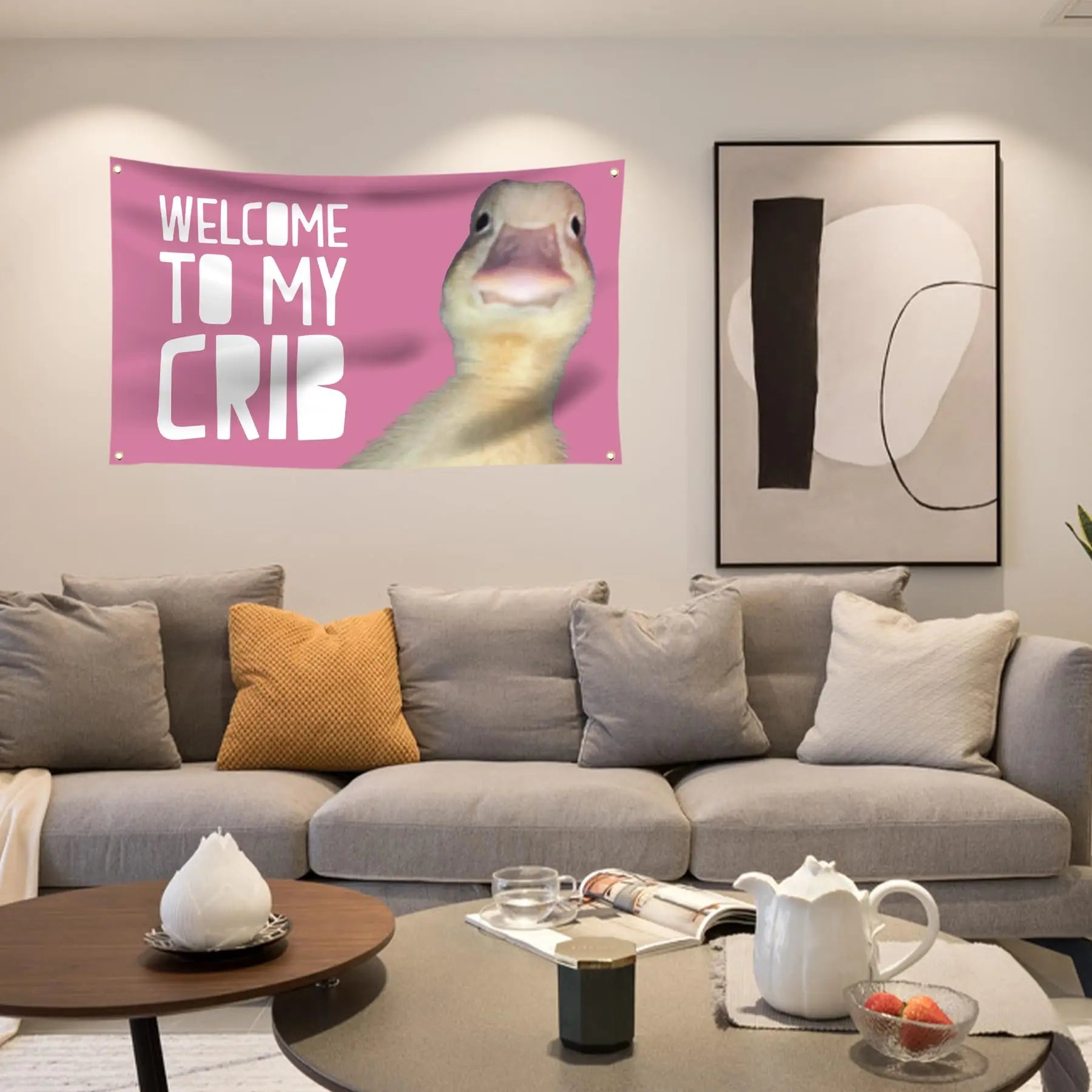 Funny 3x5 ft bedroom flag for college students