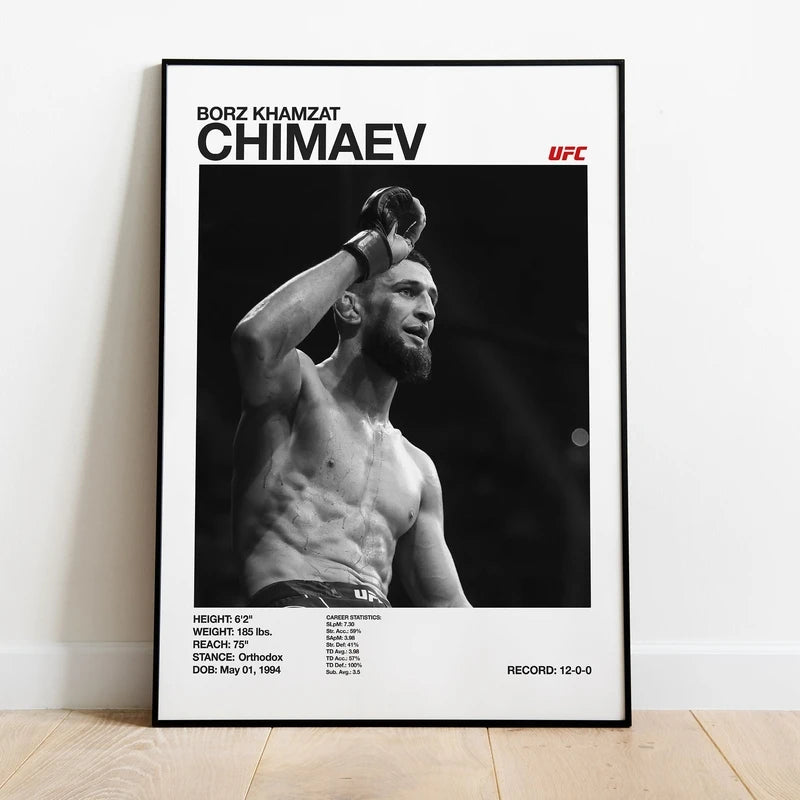 UFC fight night inspirational canvas print for martial arts lovers