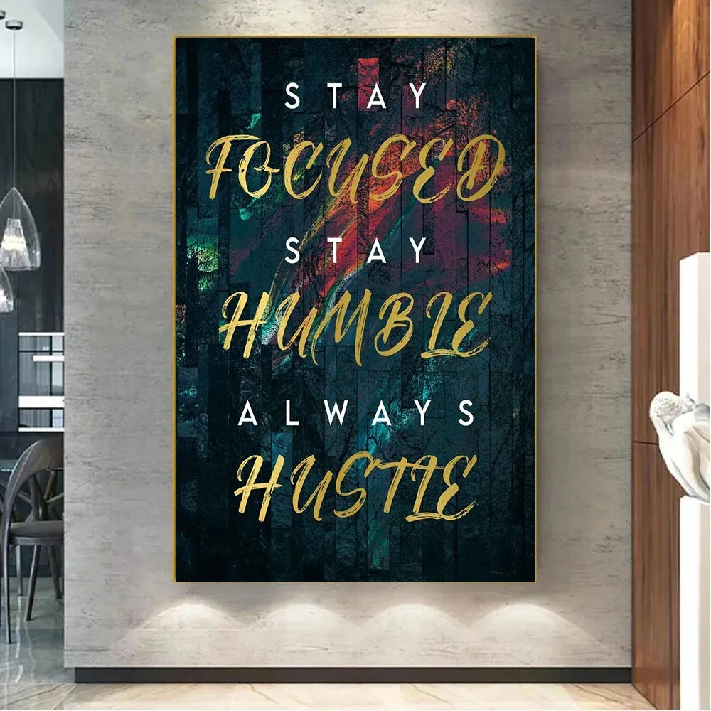 Time is Money motivational poster with modern typography for office or living room.