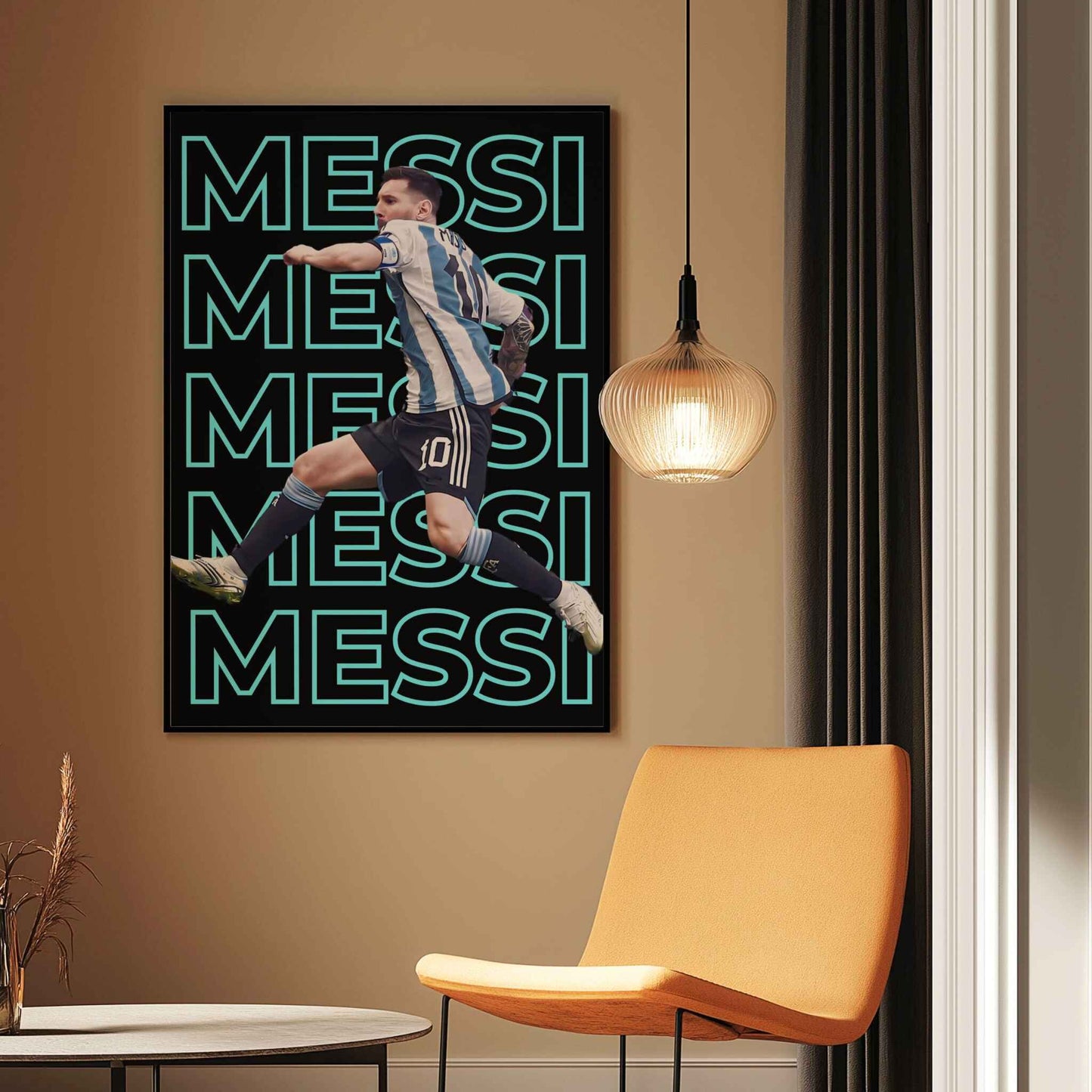 Lionel Messi Argentina football gifts sports illustration