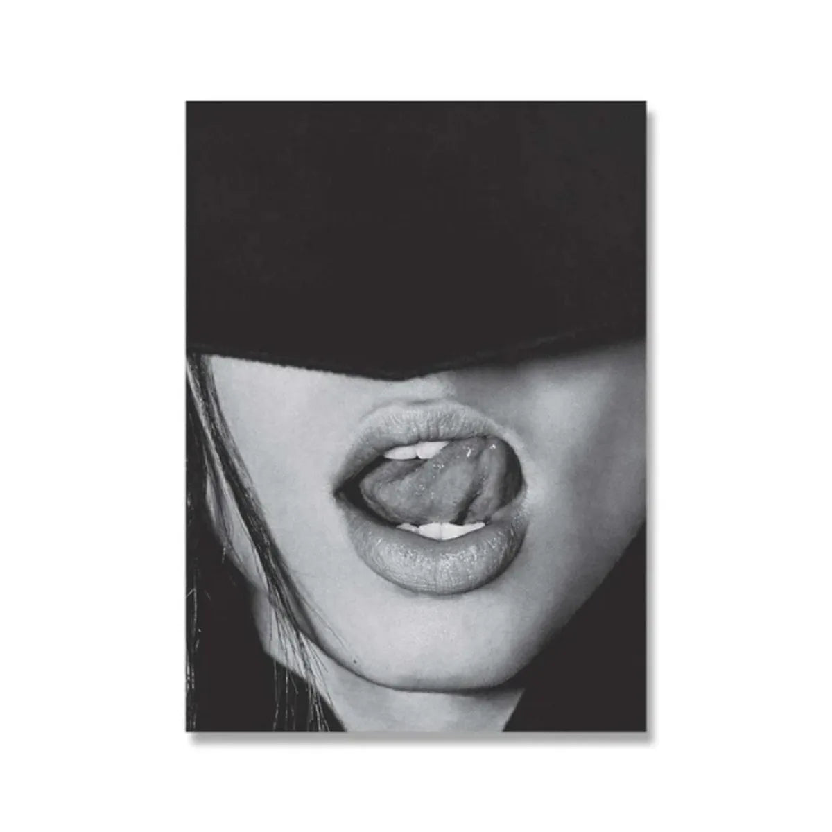 Modern minimalist Kate Moss fashion art print for living room